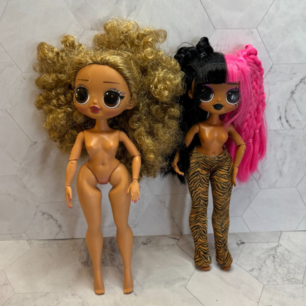 LOL Surprise Dolls OMG Da Boss Queen & Remix Metal Chick 9" 2019 Fashion EUC